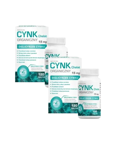 Cynk Organiczny Chelat – zestaw 2 szt.