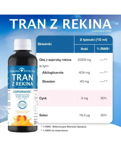 Tran z rekina mango-brzoskwinia – zestaw 2 szt.