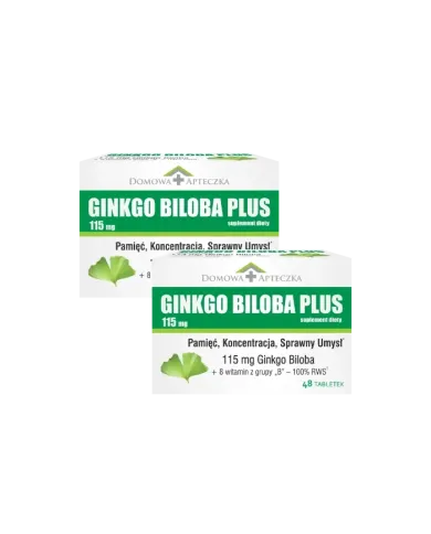 Ginkgo Biloba – zestaw 2 szt. pamięć i krążenie