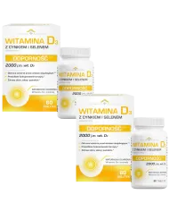 Witamina D3 + Cynk i Selen – zestaw 2x 120 tabletek