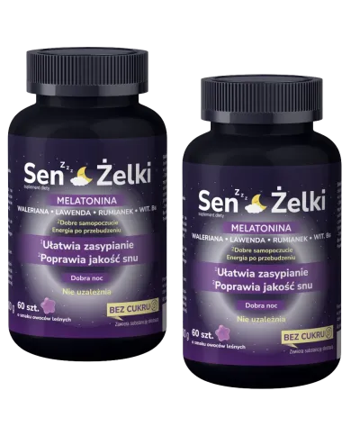 Sen Żelki – zestaw 2 szt. z melatoniną na sen