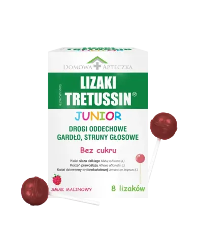 Tretussin Junior syrop + Lizaki – zestaw dla dzieci