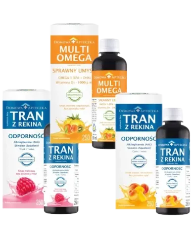 Prezent na odporność mózg Tran z rekina Omega-3 bez cukru dla całej rodziny