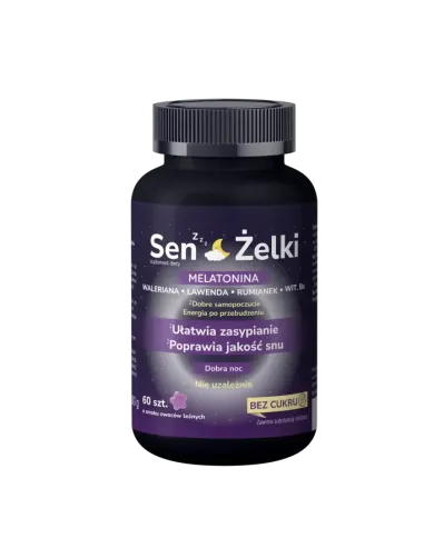 Zestaw na sen stres Sen Żelki Calming melatonina relaks wyciszenie PREZENT