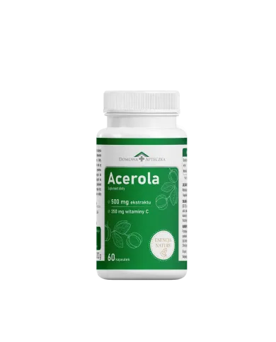 Acerola kapsułki – naturalna witamina C 350 mg (437% RWS)