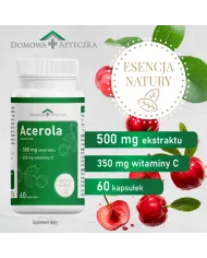 Acerola kapsułki – naturalna witamina C 350 mg (437% RWS)
