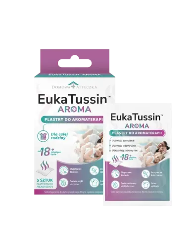 Na gardło i oddech Tretussin Junior EukaTussin Aroma Plastry Kaszel Chrypka
