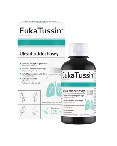 Syrop na Kaszel Suchy i Mokry EukaTussin + pastylki + plastry aromaterapia