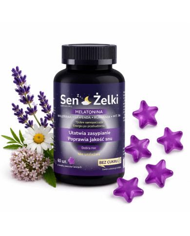 Żelki na sen z melatoniną i wit. B6 – Sen Żelki