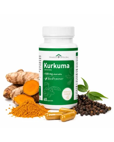 Kurkuma Esencja Natury – 490 mg kurkuminoidów + piperyna