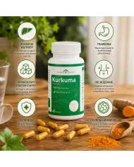 Kurkuma Esencja Natury – 490 mg kurkuminoidów + piperyna