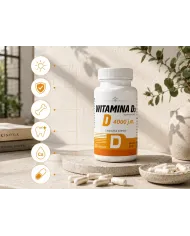 Witamina D3 4000 j.m. – wysoka dawka, 120 kapsułek