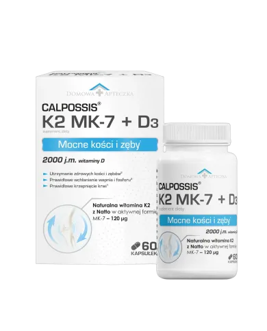 Calpossis K2 MK-7 + D3 2000 IU – mocne kości i zęby