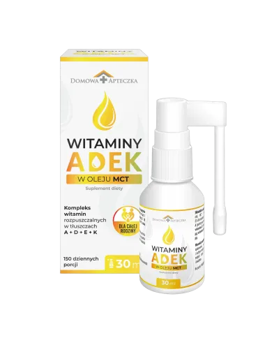 Witaminy ADEK w oleju MCT – płyn dla całej rodziny