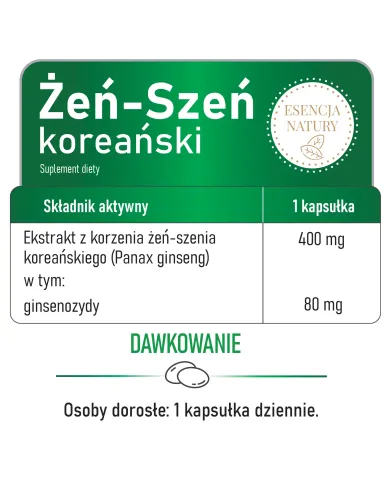 Żeń-szeń koreański – energia, koncentracja, odporność