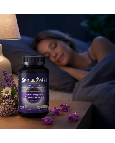 Żelki z melatoniną na sen – Sen Żelki z witaminą B6
