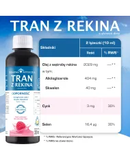 Tran z rekina malinowy 330 ml – zestaw 2 szt.