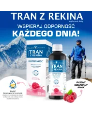 Tran z rekina malinowy 330 ml – zestaw 2 szt.