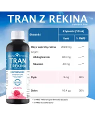 Tran z rekina malinowy 250 ml – zestaw 2 szt.
