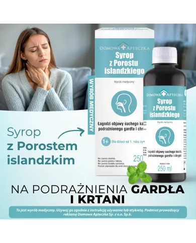 Syrop z Porostu Islandzkiego + Pastylki – zestaw
