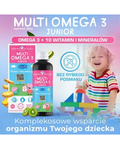 Multiomega 3 Junior + Żelki Witaminki – zestaw