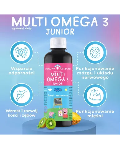 Multiomega 3 Junior + Żelki Witaminki – zestaw