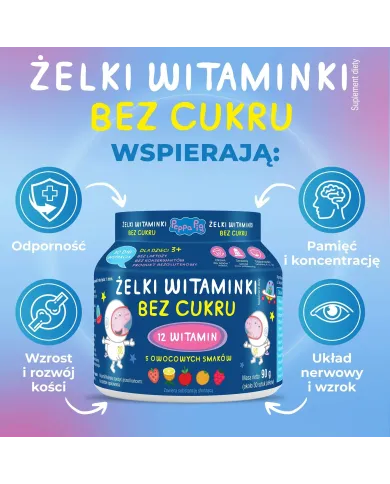 Multiomega 3 Junior + Żelki bez cukru – zestaw