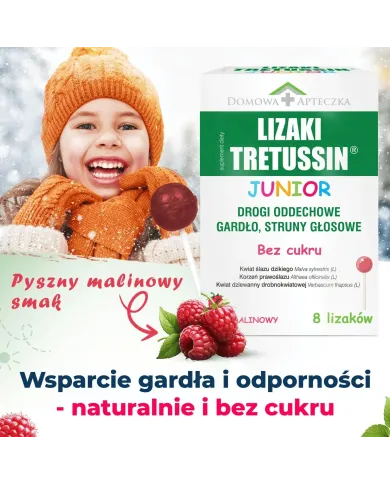 Tretussin Junior syrop + Lizaki – zestaw dla dzieci