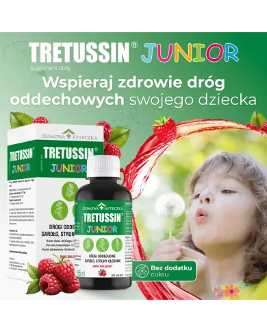 Tretussin Junior syrop + Lizaki – zestaw dla dzieci