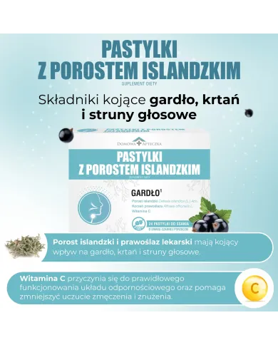 Pastylki z Porostem Islandzkim – zestaw 2x 24 szt.