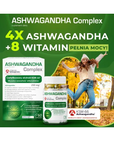 Ashwagandha Complex – zestaw 2x 60 kapsułek