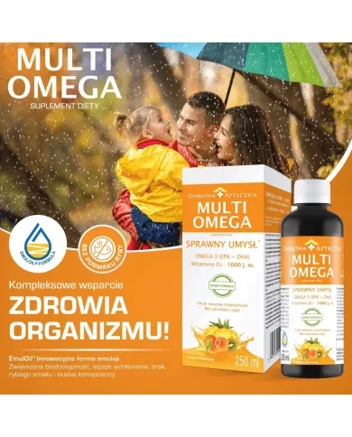 MultiOmega – zestaw 2x 250 ml, omega-3 EPA i DHA + witaminy