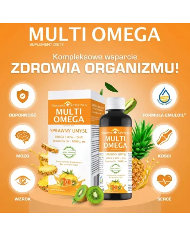 MultiOmega – zestaw 2x 250 ml, omega-3 EPA i DHA + witaminy
