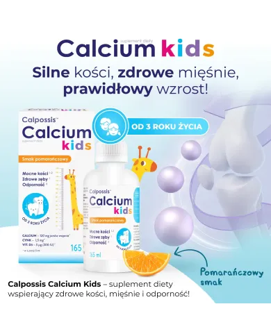 Calpossis Calcium Kids – zestaw 2x syrop 165 ml