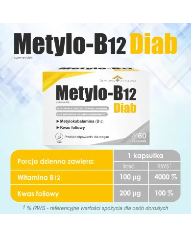 Metylo-B12 Diab – zestaw 2x 60 kapsułek