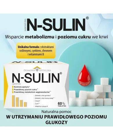 N-SULIN – zestaw 2 szt. na poziom cukru we krwi