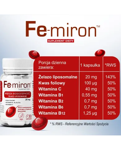 Fe-miron – zestaw 2 szt. żelazo liposomalne