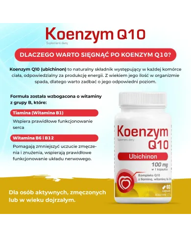 Koenzym Q10 Ubichinon – zestaw 2x 60 kapsułek