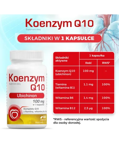 Koenzym Q10 Ubichinon – zestaw 2x 60 kapsułek