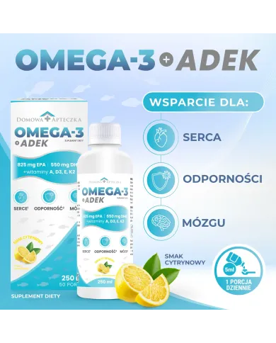 Omega 3 ADEK – zestaw 2 szt. EPA/DHA + witaminy