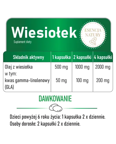 Wiesiołek ESENCJA NATURY 2x – zestaw | Domowa Apteczka