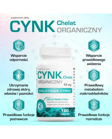 Cynk Organiczny Chelat – zestaw 2 szt.