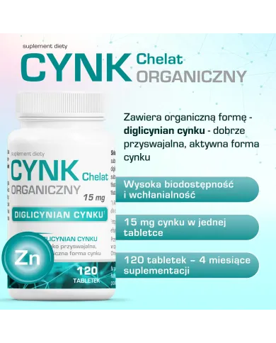 Cynk Organiczny Chelat – zestaw 2 szt.