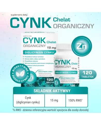 Cynk Organiczny Chelat – zestaw 2 szt.