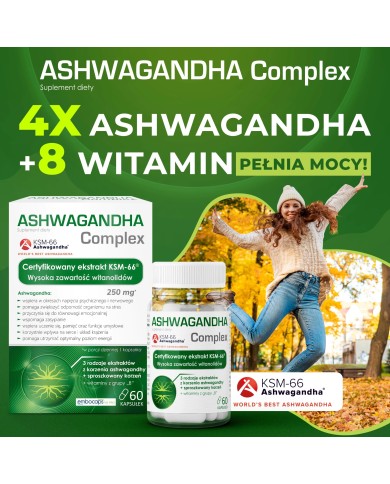 Ashwagandha Complex – adaptogen na stres i energię