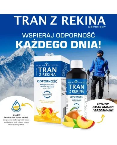 Zestaw na odporność i mózg: 2× tran z rekina + MultiOmega