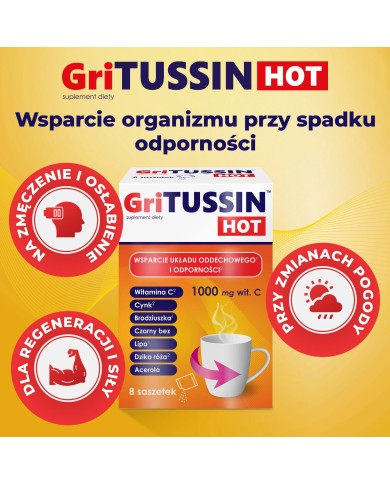 GriTussin Hot – gorący napój na przeziębienie i grypę
