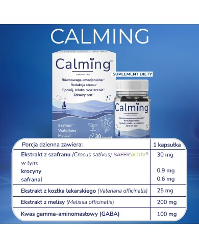 Calming – kapsułki na uspokojenie ze szafranem | Outlet