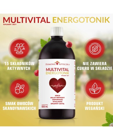 Multivital Energotonik – tonik z 15 witaminami i minerałami