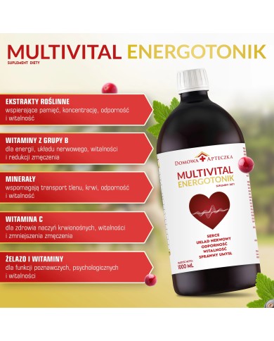 Multivital Energotonik – tonik z 15 witaminami i minerałami